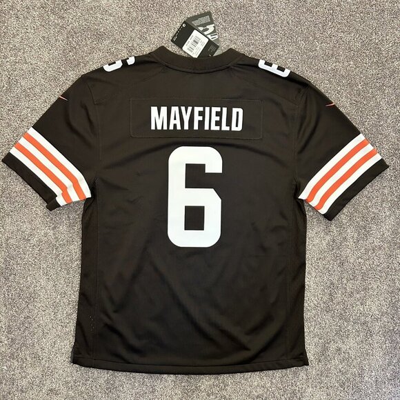 Nike Cleveland Browns NFL Mayfield #6 Football Jersey Youth Size XL - NWT $85 - Picture 10 of 16